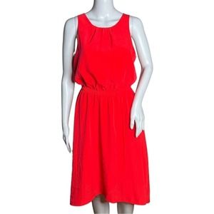 Athleta Dress Womens XS Bright‎ Coral Martinque Sundress Party Travel Commute